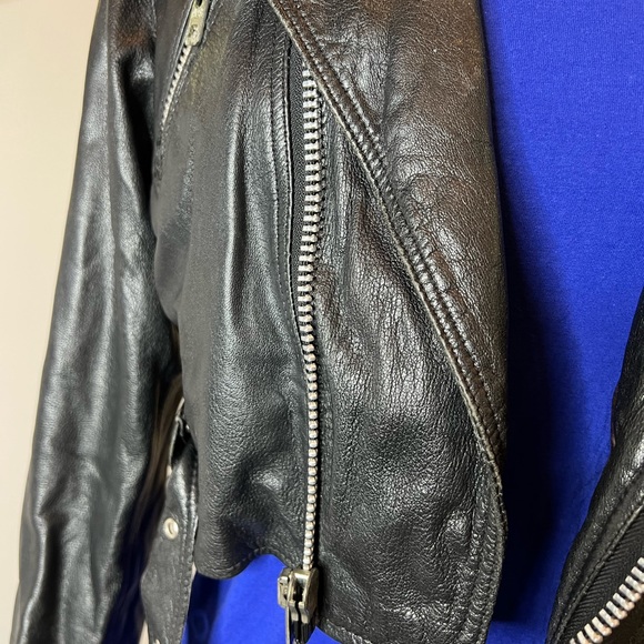 Vintage Crop Motorcycle Jacket sz S - Picture 2 of 15